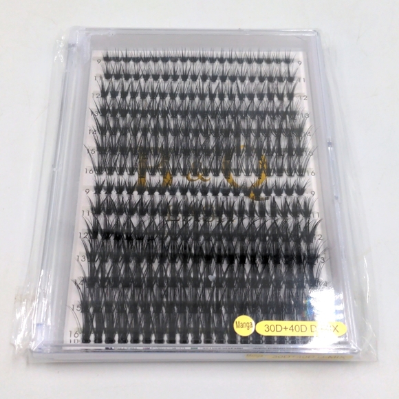 B&Q Lash Clusters 30D+40D D-9-16 MIX Individual Lashes 280 Clusters Manga - Picture 2 of 13